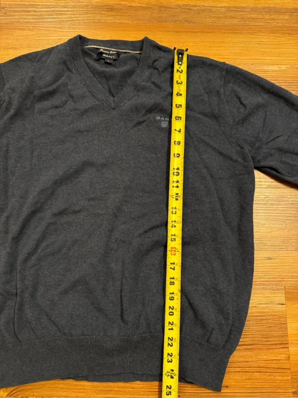GANT - Mens - 100% Premium Cotton - V Neck Sweater‎  - Navy Blue - Size XL